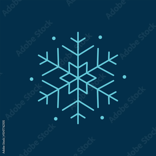 line art snow cold logo