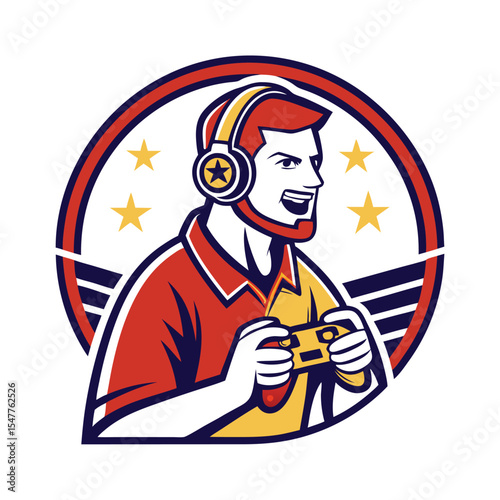 Gamer with Headphones and Controller (1)