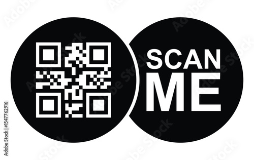 Scan QR code icon. Digital scanning qr code. QR code scan for smartphone. QR code for payment. Scan QR code symbol