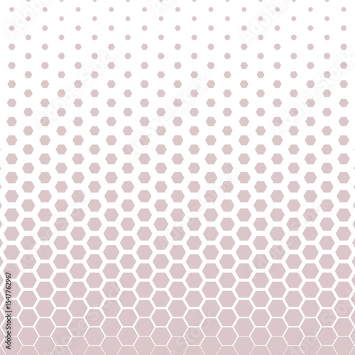Abstract grey hexagonal halftone background. Vector illustration