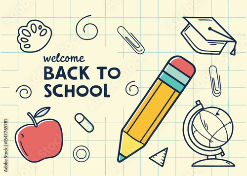 College 'Back to School' Banner – Colorful & Cheerful Design