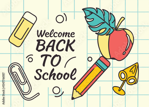 College 'Back to School' Banner – Colorful & Cheerful Design