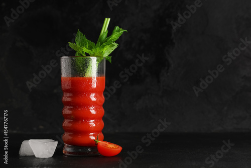 Refreshing bloody mary cock...