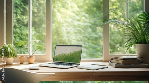 Wallpaper Mural nature remote work green Torontodigital.ca