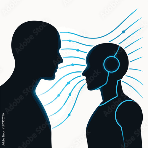 technology that discusses digital networks and future technology connectivity. vectors and silhouettes