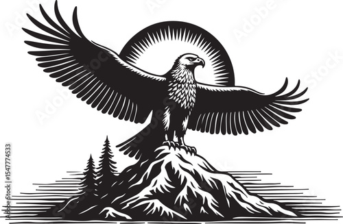 Eagle Mountain Rock Perch Vector bundle