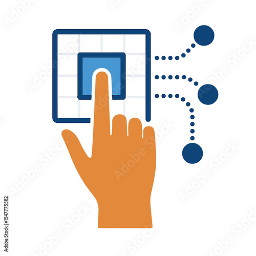 technology that discusses digital networks and future technology connectivity. vectors and silhouettes
