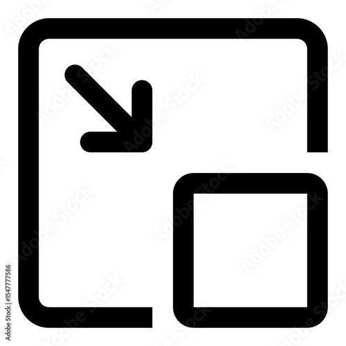 minimized line icon	