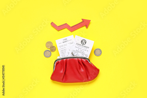 Wallet with receipts from f...