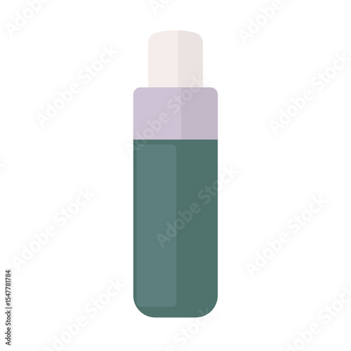 Skincare or cosmetic bottle vector illustration, medicine bottle flat icon, skincare product clip art