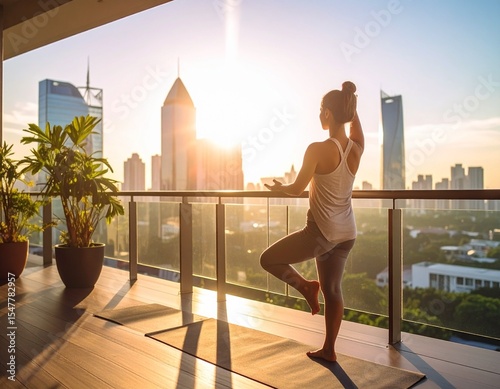urban yoga scene