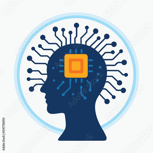 technology that discusses digital networks and future technology connectivity. vectors and silhouettes