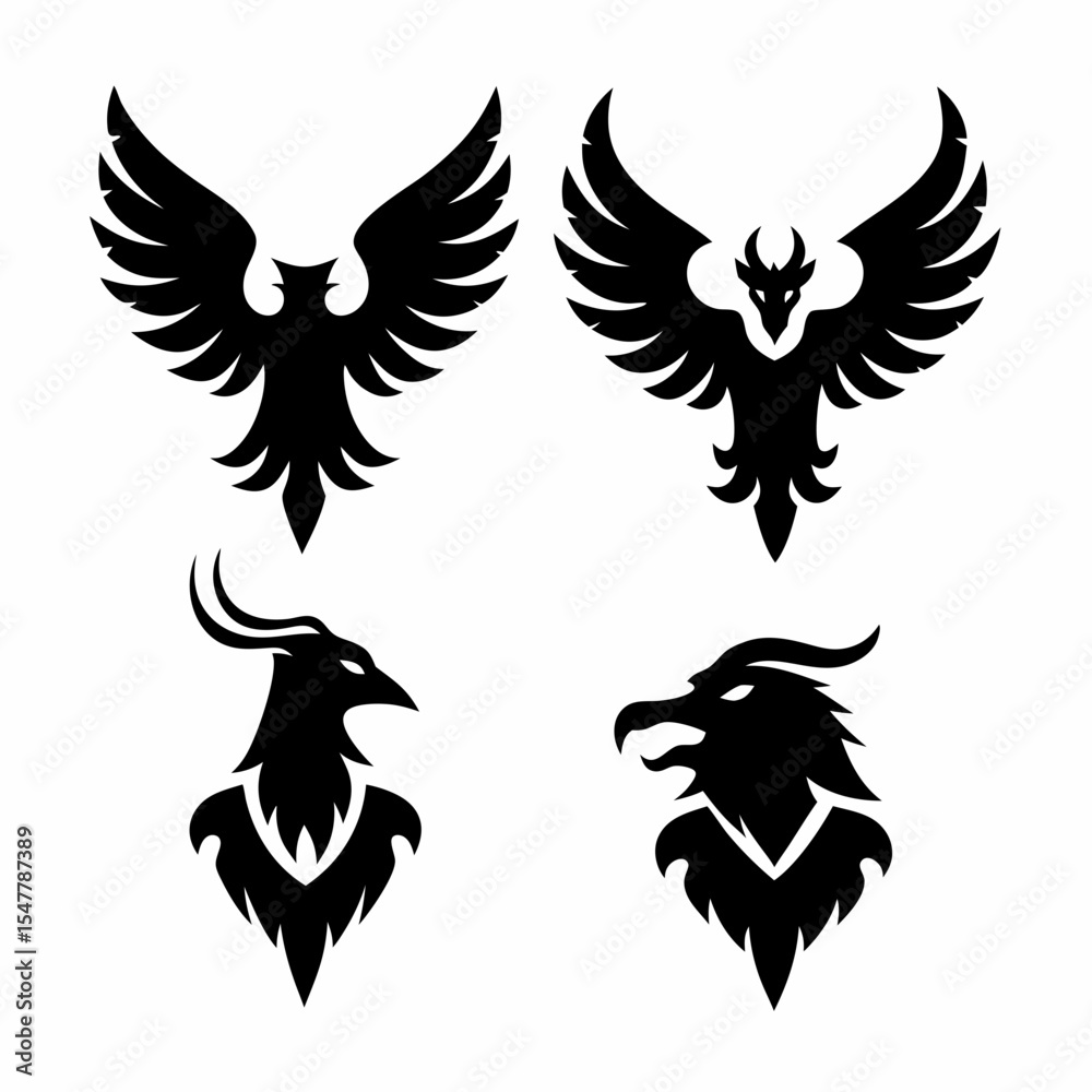 Obraz premium bird icon set 