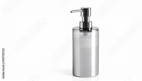 soap dispenser on white background