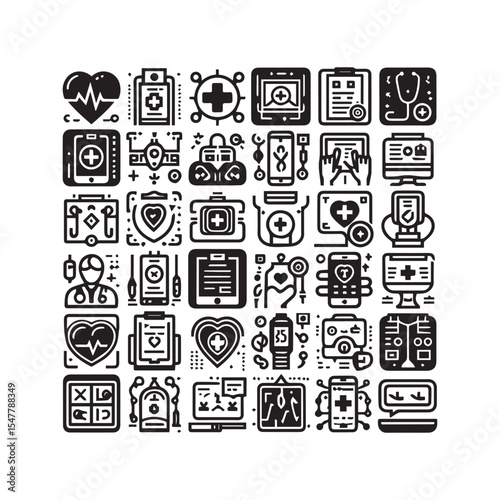 Graphic Design Icon Set – Creative Tools, Typography, Color, Layout, and Vector Editing Symbols for Designers