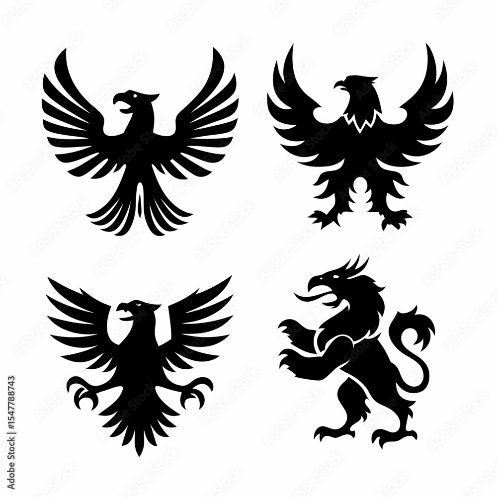 Fototapeta premium bird icon set 