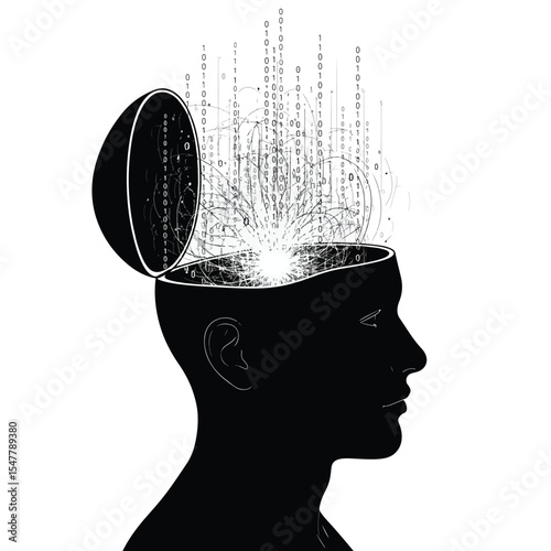 technology that discusses digital networks and future technology connectivity. vectors and silhouettes