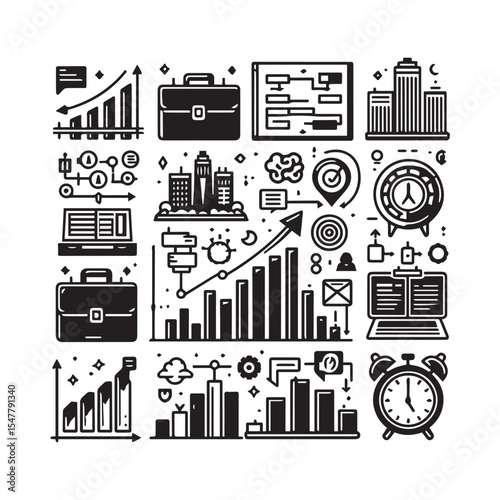 Comprehensive Target Icons Collection Featuring Aim, Goal Setting, Business Success, Accuracy, Purpose Direction, Arrow Hitting Center, Strategic Focus, and Challenge Achievement Symbols in Vector For