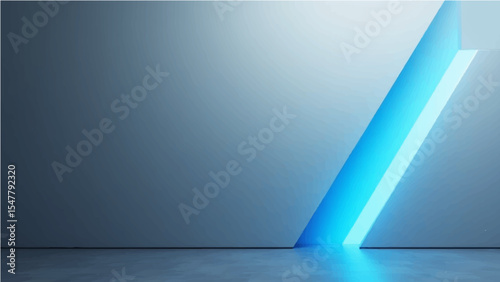 The abstract has a gray gradient and a simple background.  Addition of two diagonal stripes of vivid blue.