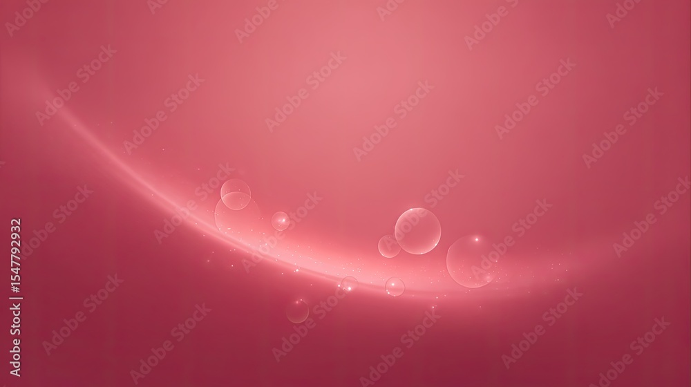 Obraz premium Soft Pink Abstract Background with Bubbles and Light Effects