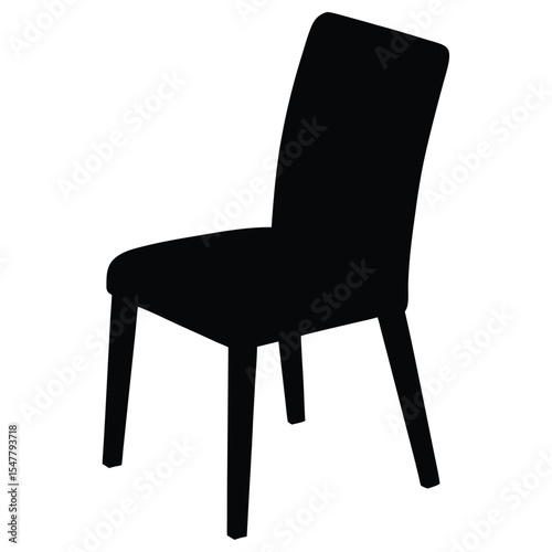 black leather chair