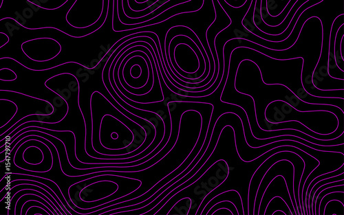 Abstract topographic map background concept. Topo contour map. Rendering abstract illustration. .Imitation of a geographical map .