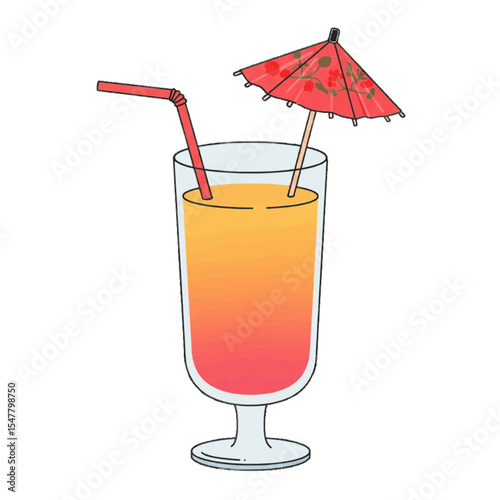 cocktail with orange juice