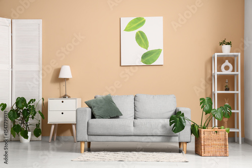 Interior of modern room wit...