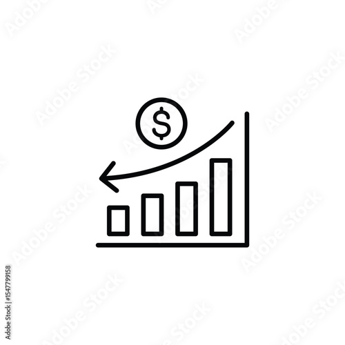 Illustrates financial growth with an upward trending graph, indicating increasing profits and successful investments.