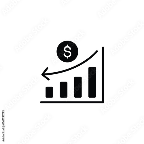 Upward trend graph showing financial growth and investment success