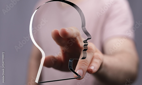 A hand interacts with a tra...