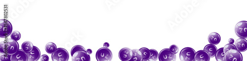 Zinc round capsules scattered randomly.