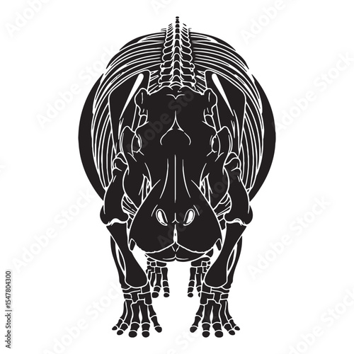 Wallpaper Mural Visualizing ancient muscle and bone – Hippopotamus skeleton silhouette with scientific Hippopotamus skeleton vector – Hippopotamus skeleton illustration

 Torontodigital.ca