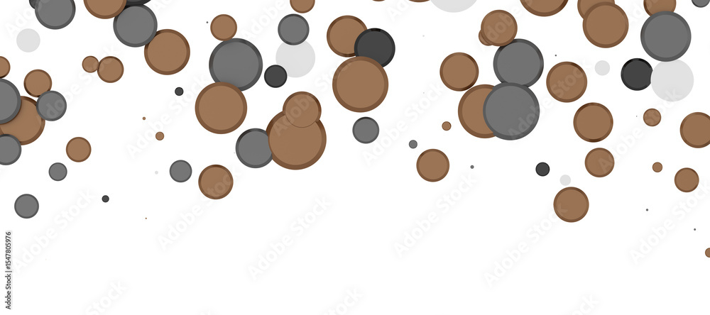 Obraz premium Radiant Revelry: Enthralling 3D Illustration of Shining gold Confetti