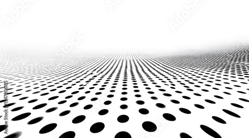 Abstract dotted perspective