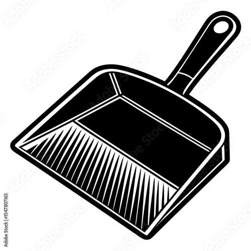 Plastic dustpan isolated on white background