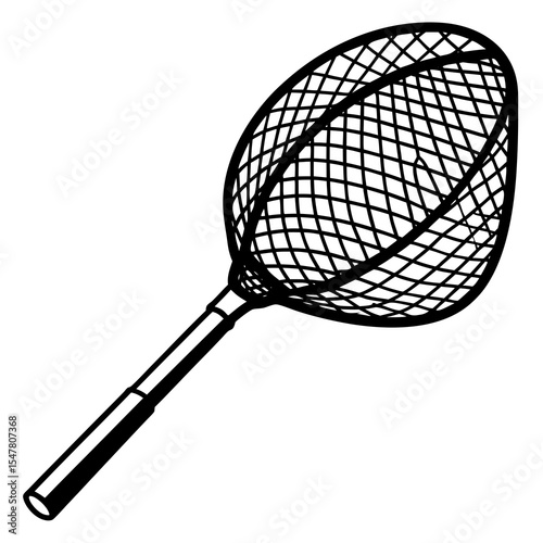 tennis racket isolated on white