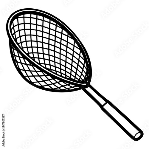 mesh strainer isolated on white