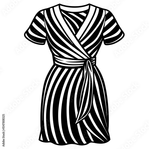 vector illustration of a dress