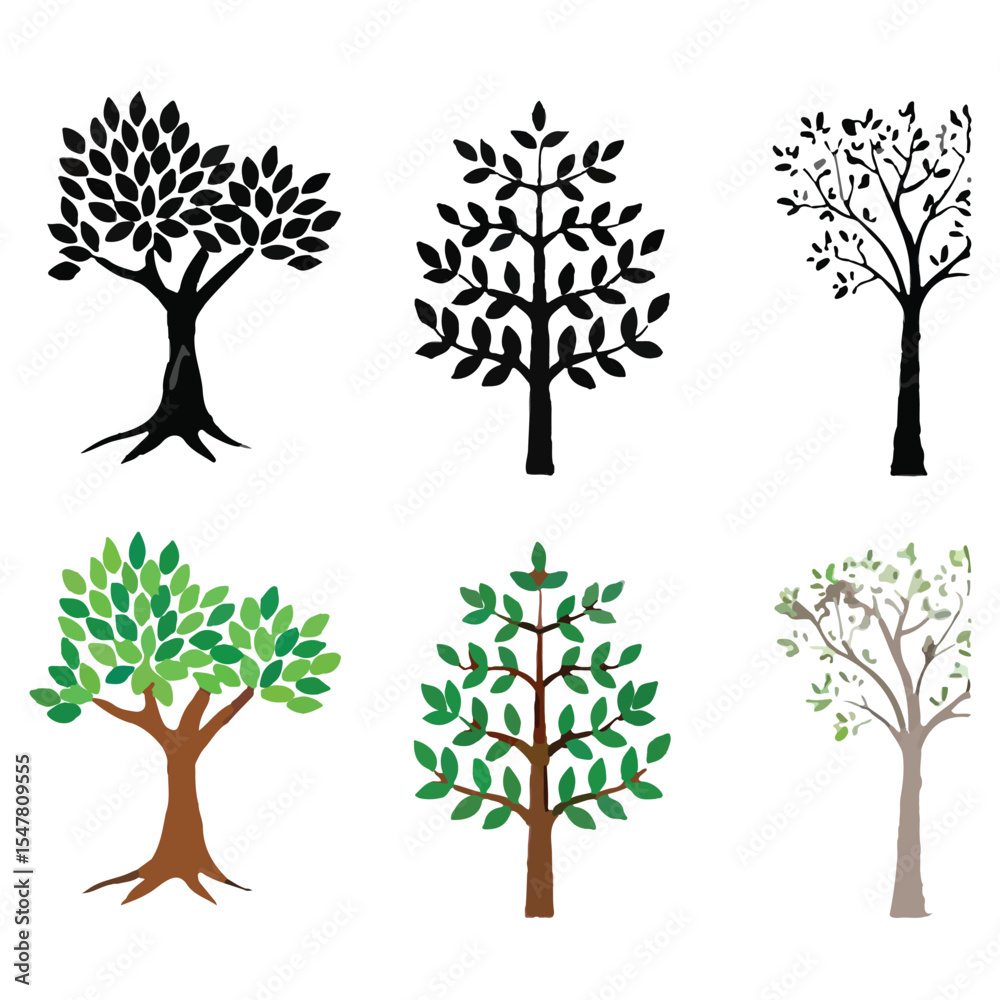 Obraz premium tree_group_vector_image