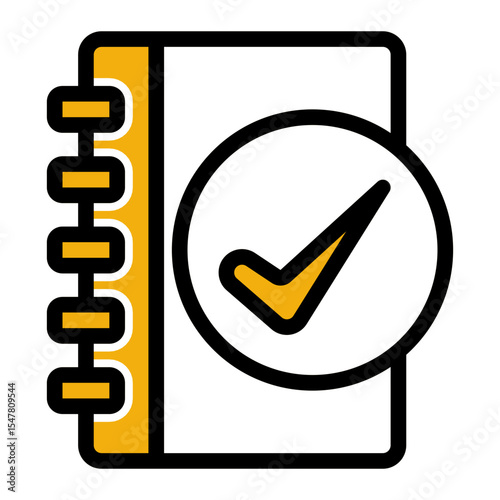 Achievement Badge Icon - Outline Color Lineal Style for Success Celebrations.
