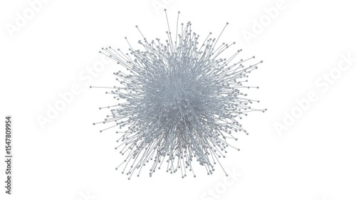 Graphic illustration of the system development. Abstract animation of the extension.