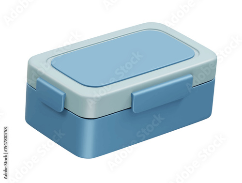 Lunch box and tiffin box icon 3d illustration rendering