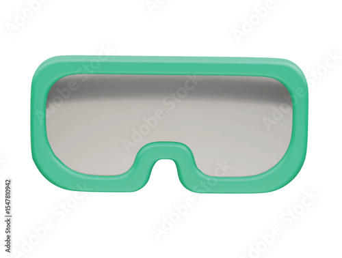 Safety goggles icon 3d illustration rendering