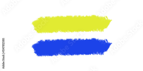 Vibrant Yellow and Blue Abstract Paint Splatter Background