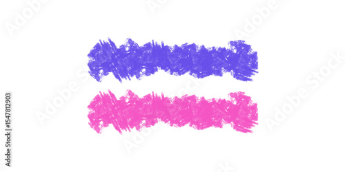 Bisexual Pride: Abstract Paint Strokes Representing Equality