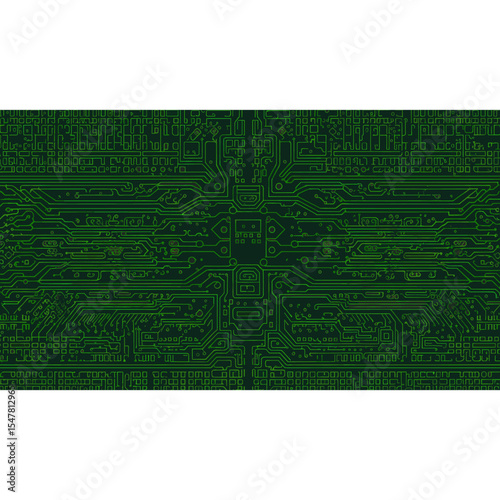Clean modern digitalism background with copy text space electronics green illustration vector