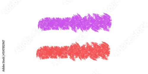Vibrant Purple and Coral Paint Strokes on Black Background