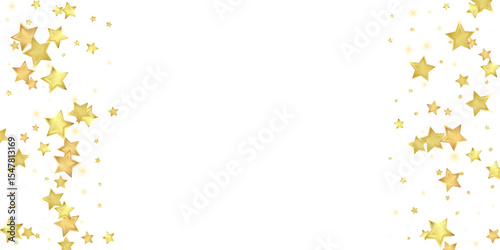 Magic stars vector overlay.  Gold stars scattered