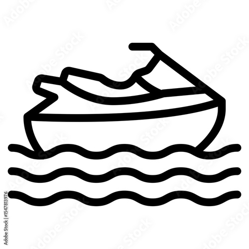 Personal Watercraft Jet Ski Illustration